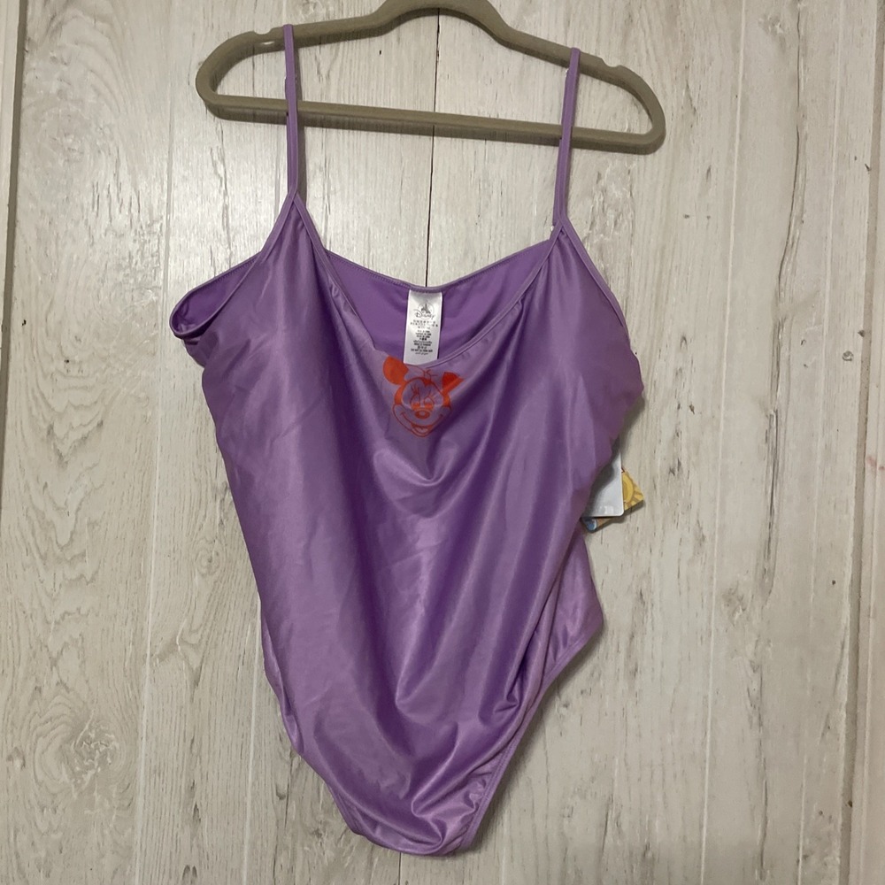 Disneyโ Store Minnie Mouse Swimsuit One Piece Women Size 3xl Purple NWT